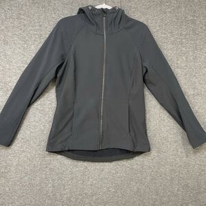 KUHL Projekt Women’s Protektr Hoodie Rain Jacket Size Medium Navy Blue Stretch
